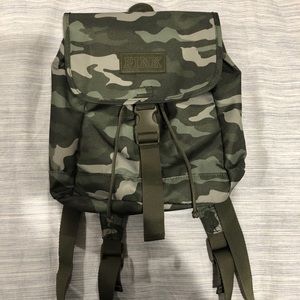 VS PINK camo backpack